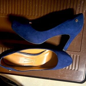 Blue Suede Heels